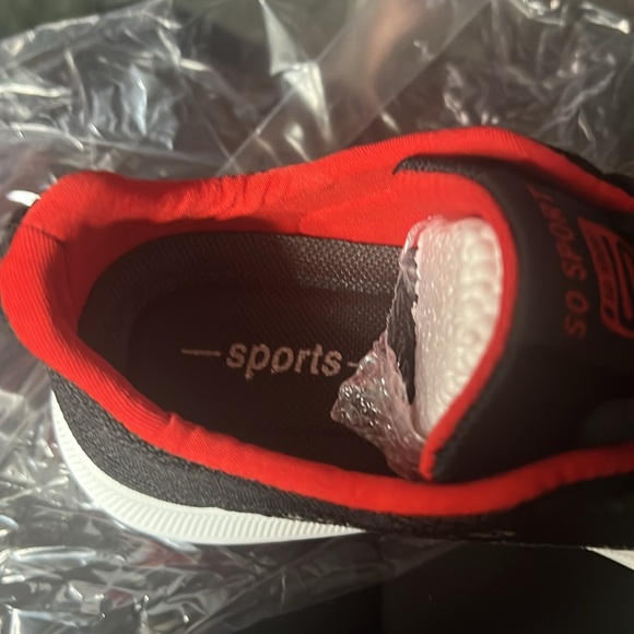 34) Women’s Sneaker - Red Black - Picture 5 of 6